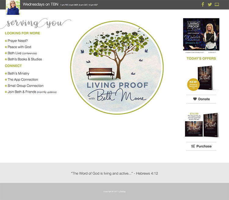 Beth Moore Live TV - Celtson Portfolio